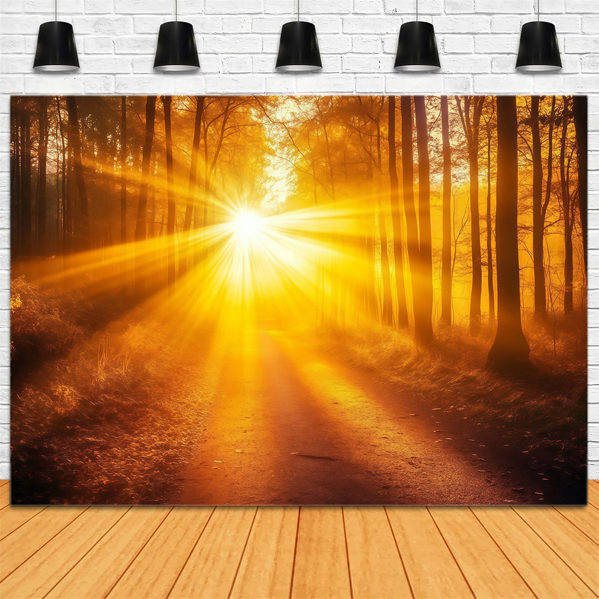 Fall Forest Backdrop Radiant Lightfall Trail Backdrop MRR7-103