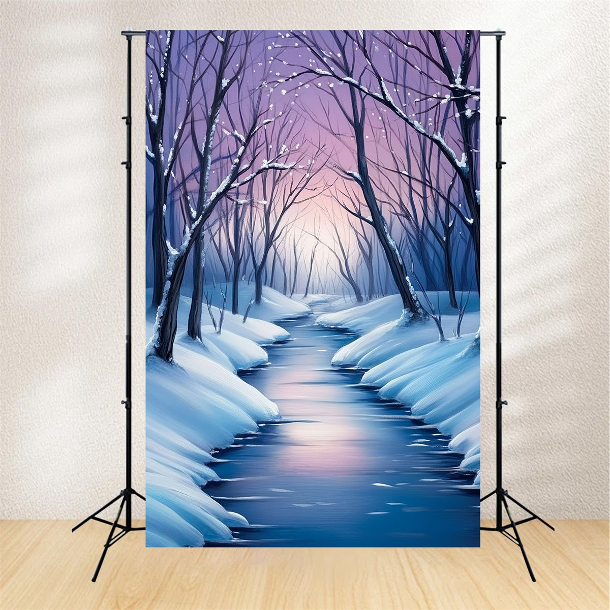 Winter Forest Backdrop Ice River Dream Backdrop MRR7-177