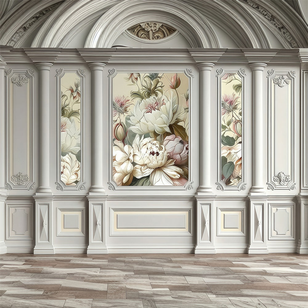 Rococo Backdrop Garden Carved Vintage Wall Backdrop MRR7-216