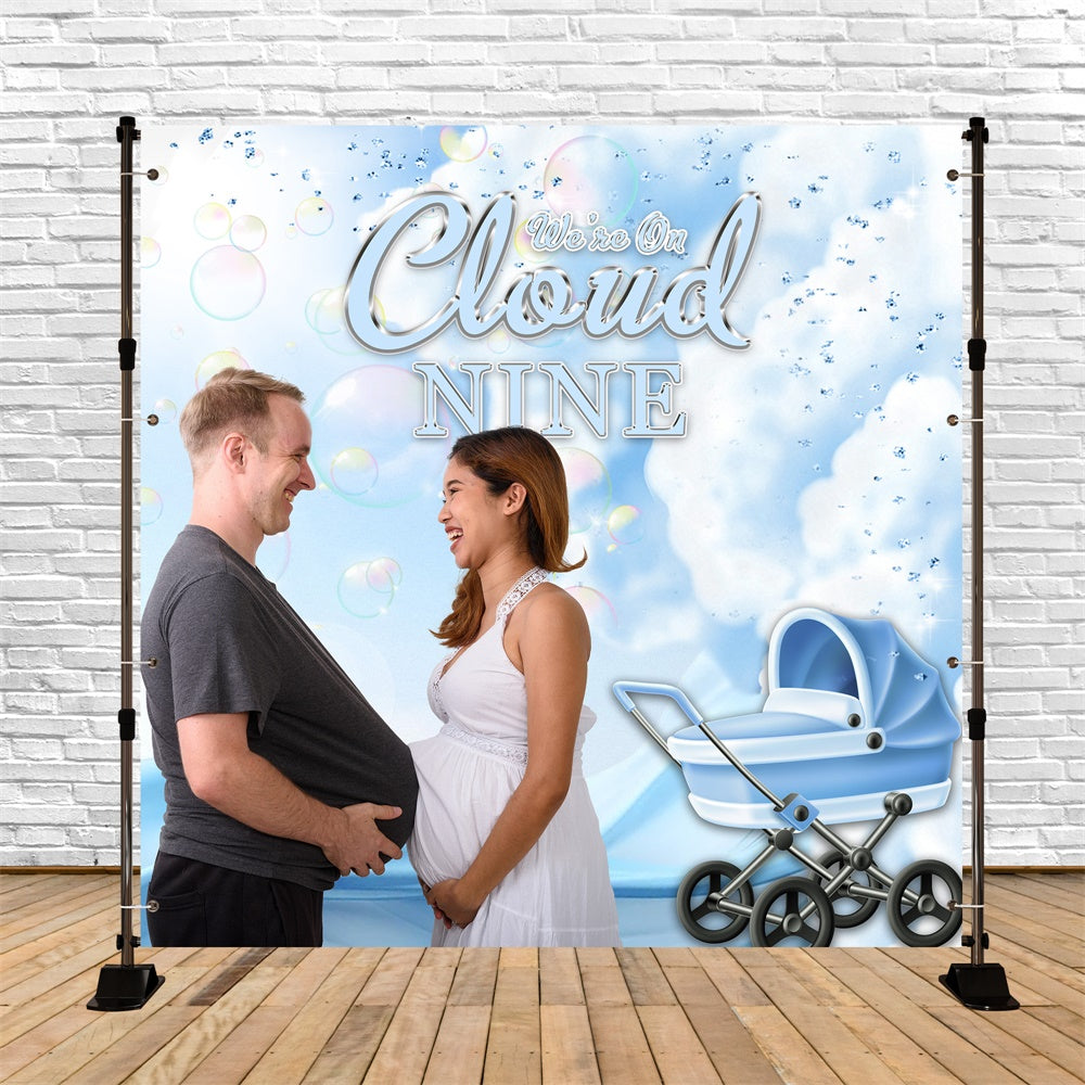 Baby Shower Backdrop Ideas Blue Sky Delight Custom Backdrop MRR7-7