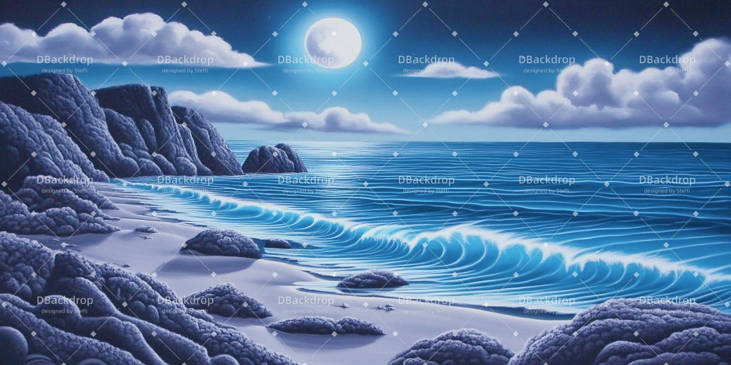 Theatre Stage Backdrop Moonlight Coast Professional Stage Backdrops CSH59-T66