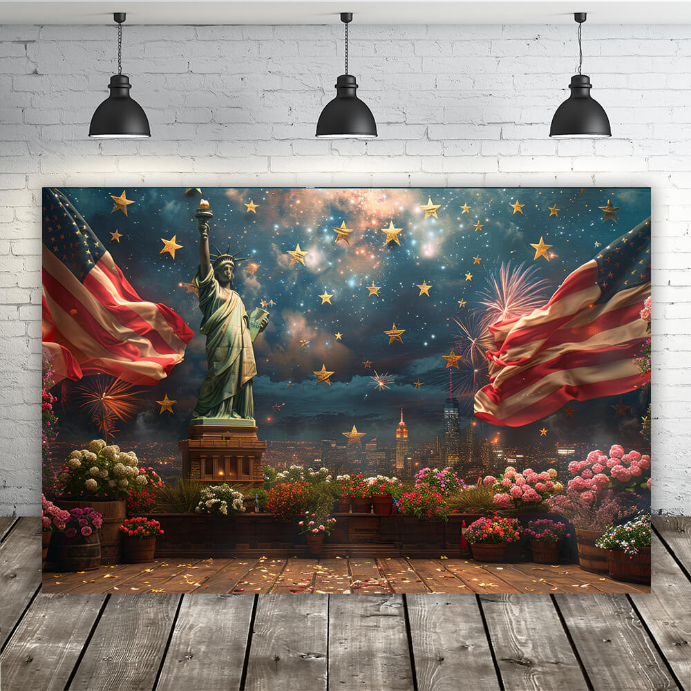 Independence Day Statue of Liberty Backdrop RR6-10