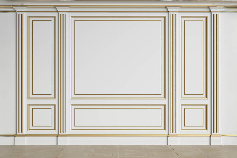 Interior White Retro Wall Photography Backdrop RR6-89