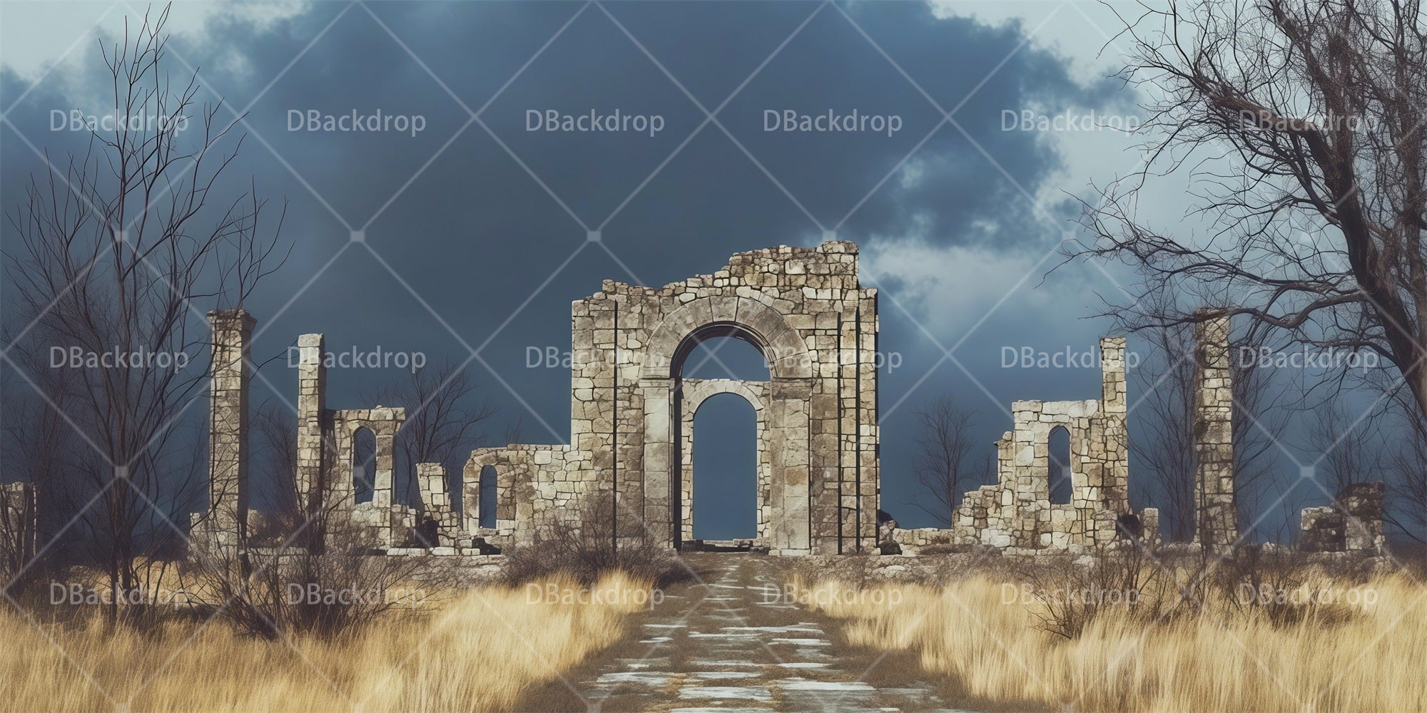 Performance Backdrops Secret Garden Withered Theater Backdrops RR66-T14