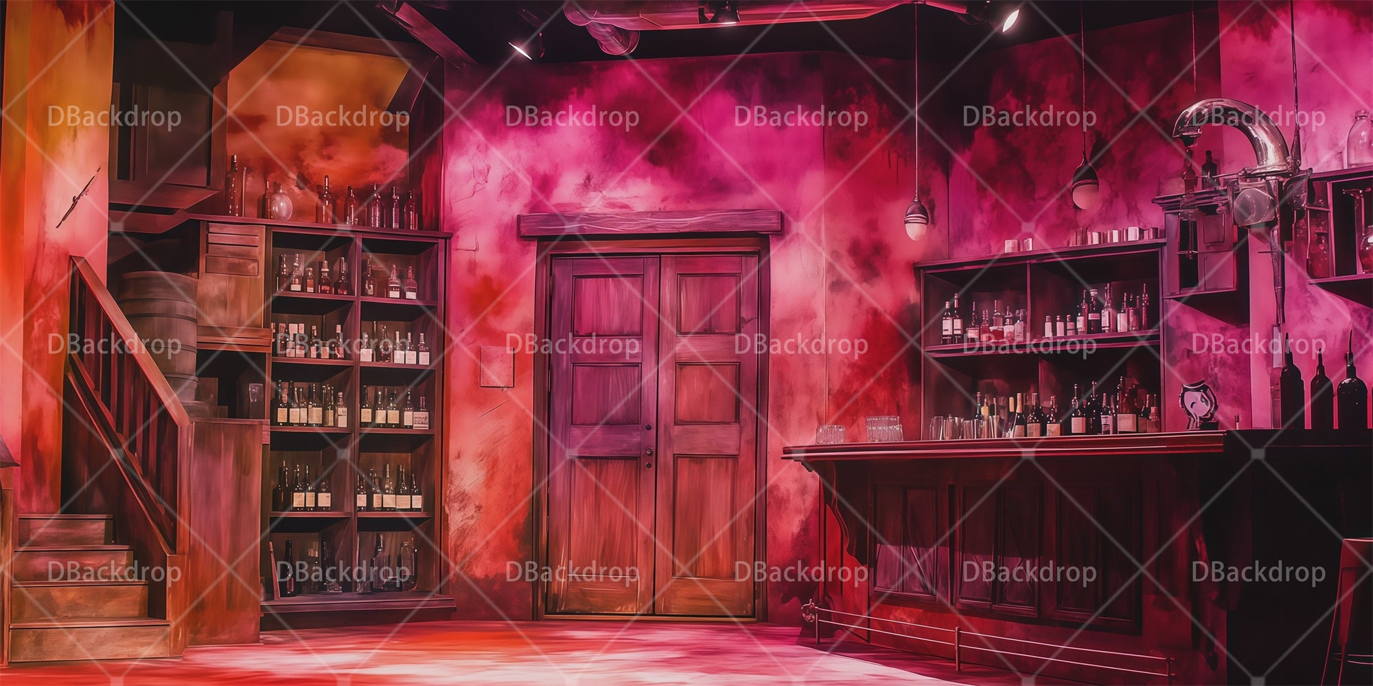 Backdrops For Theater Inside the Bar School Play Backdrops RR66-T21