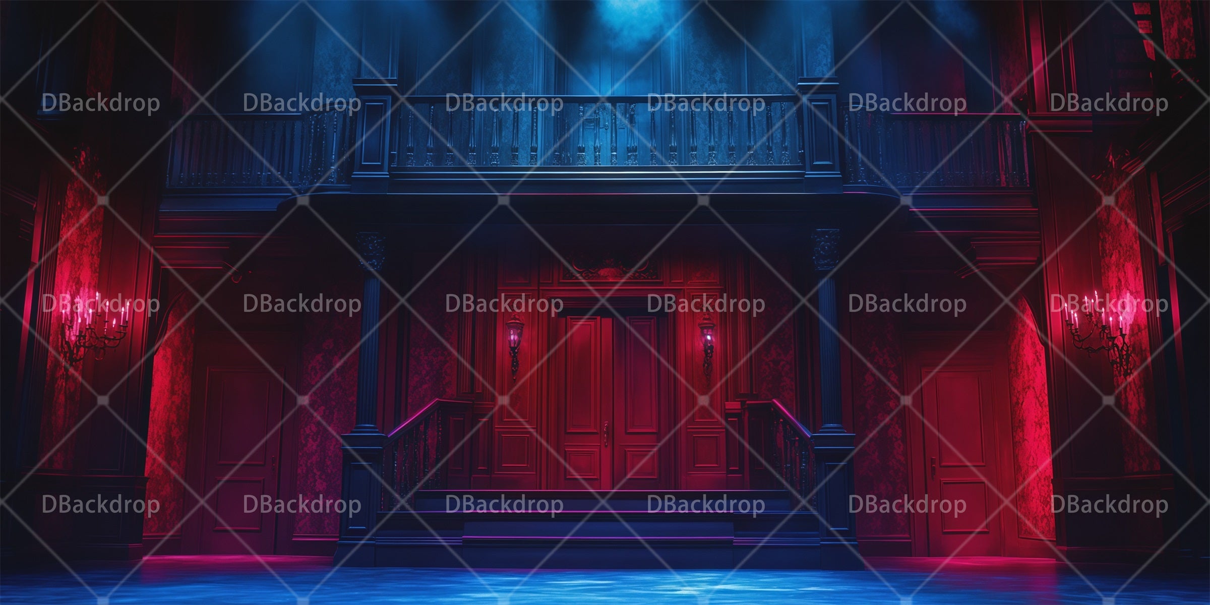School Play Backdrops Mansion Stair Hall Theater Backdrops RR66-T23