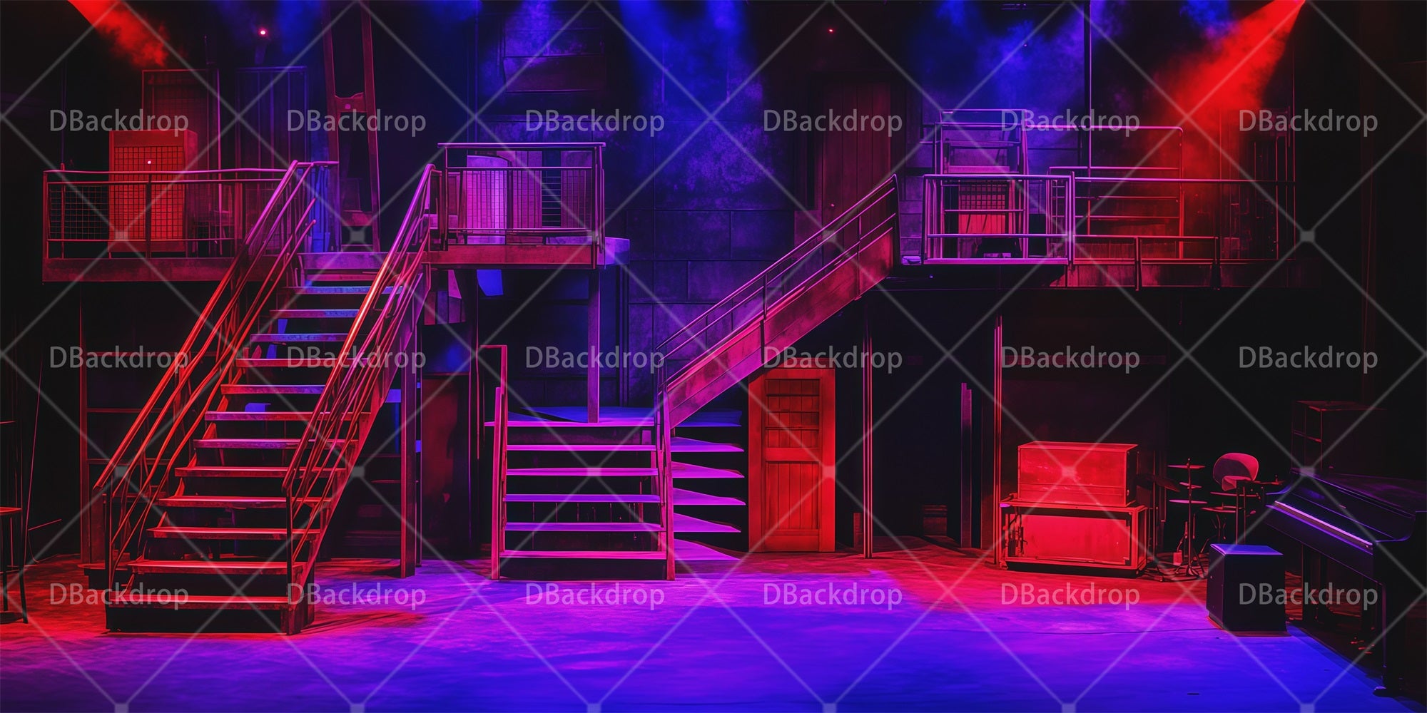 Cheap Theater Backdrops Attic Interior Performance Backdrop RR66-T28