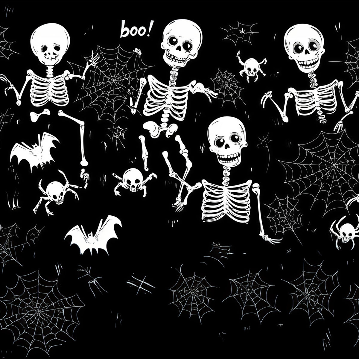 Skull Halloween Garage Door Decor Skeleton Spider Web Pattern Double Garage Door Halloween Cover RR68-54-1 car