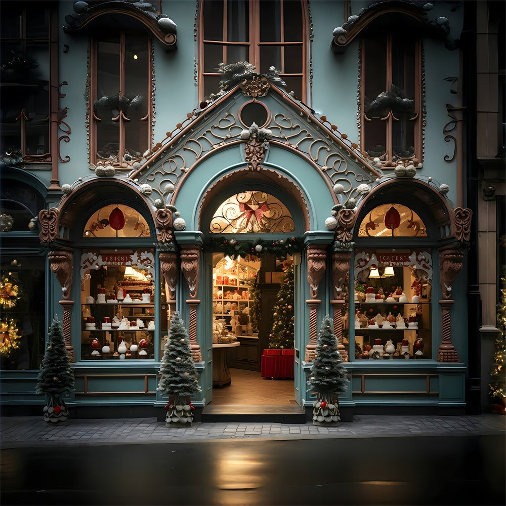 Christmas Tree Cake Shop Photography Backdrop RR7-879