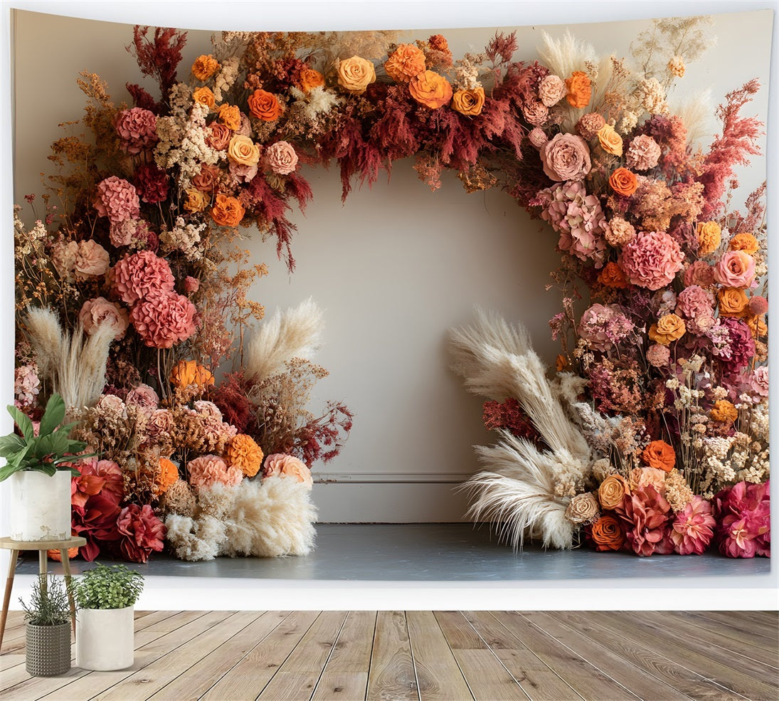 Bohemian Warm Tones Arch Backdrop RR8-432