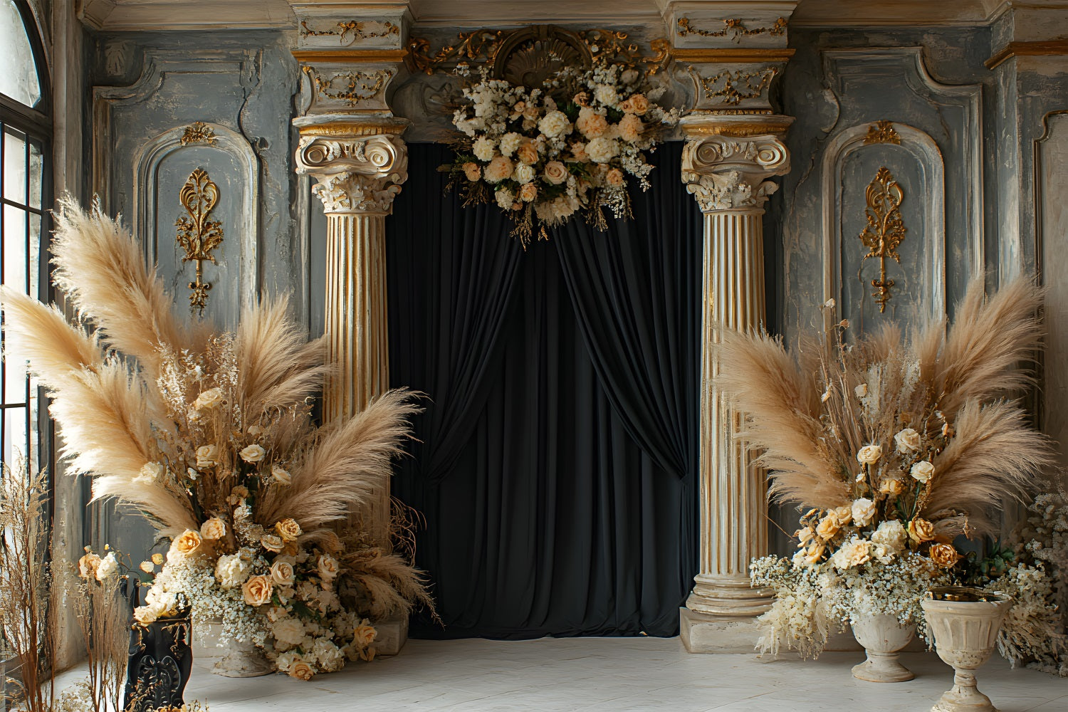 Serene Sands and Blush Tones Boho Backdrop RR8-497