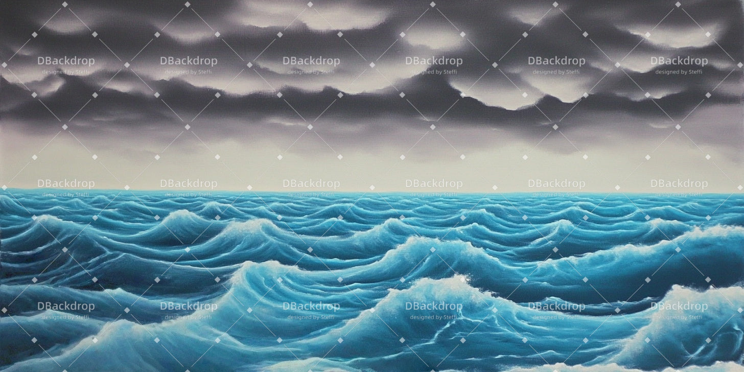 Theater Stage Backdrop Surging Sea Theatre Stage Backdrop CSH59-T65