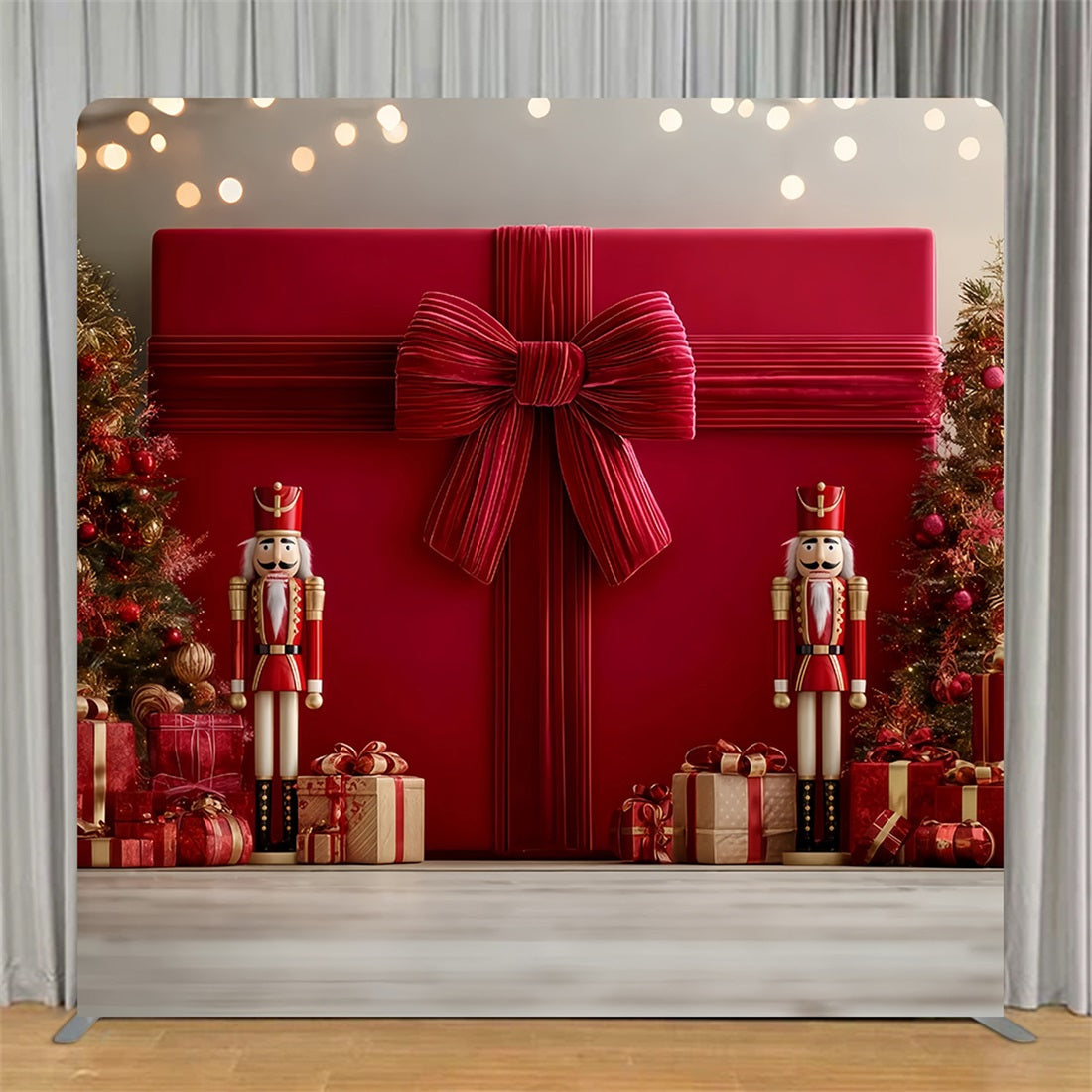 Tension Backdrop Giant Red Holiday Giftbox Christmas Backdrop TS-TWW510-97