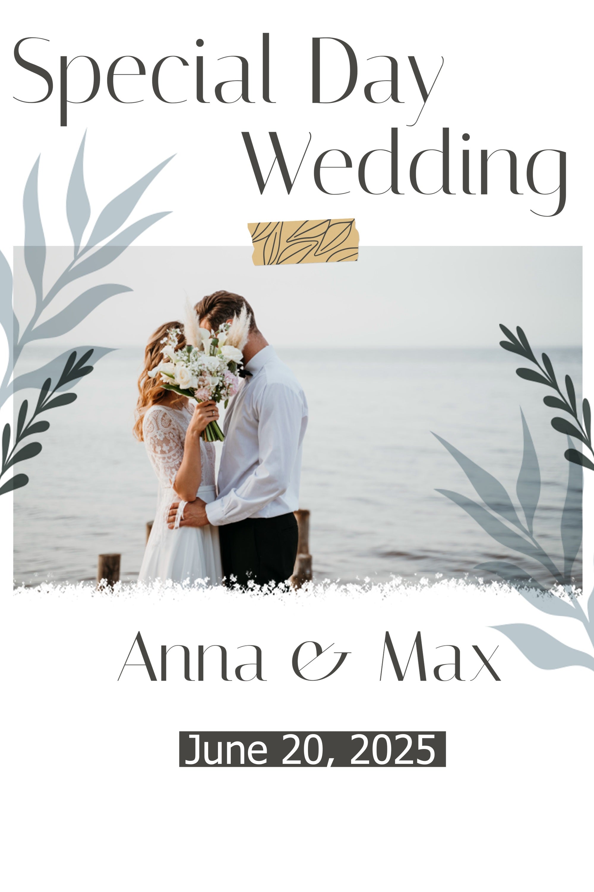 Backdrop Wedding Special Day Customized Backdrop TWW3-94