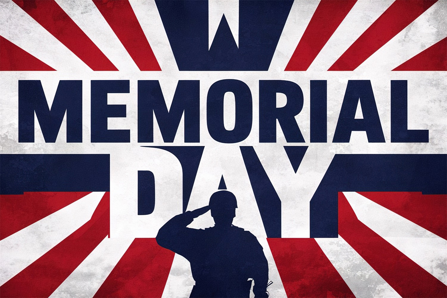 Memorial Backdrops Military Silhouette Honor Backdrop TWW4-60