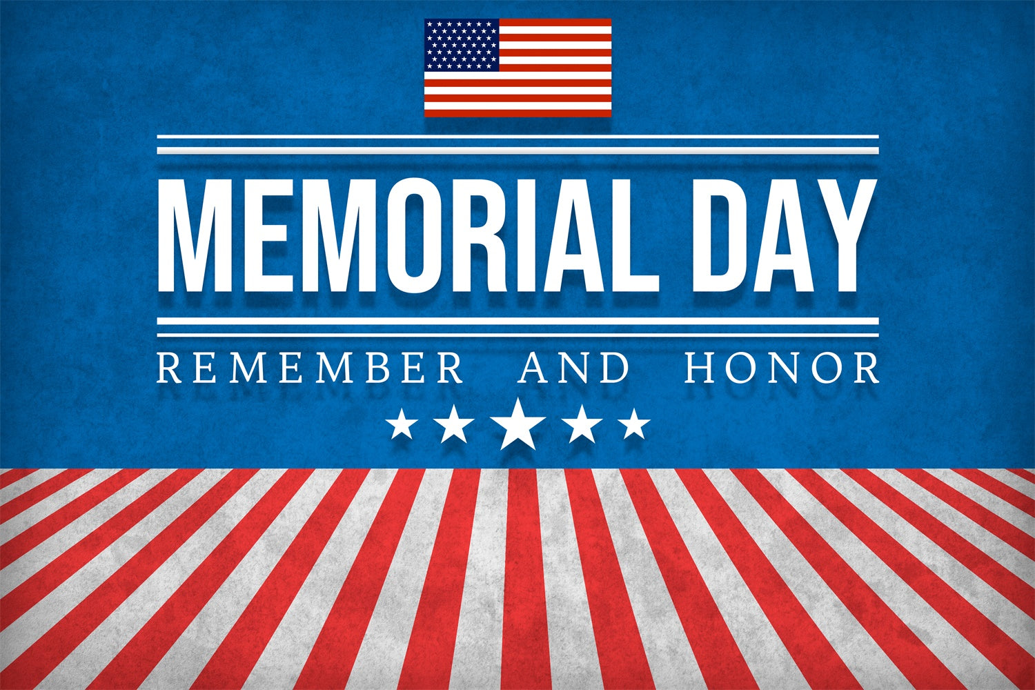 Memorial Day Backdrops Patriotic Tribute Flag Backdrop TWW4-68