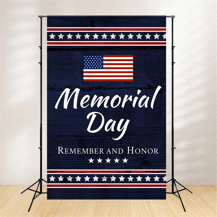 Memorial Day Backdrops Vintage Memorial Flag Backdrop TWW4-71
