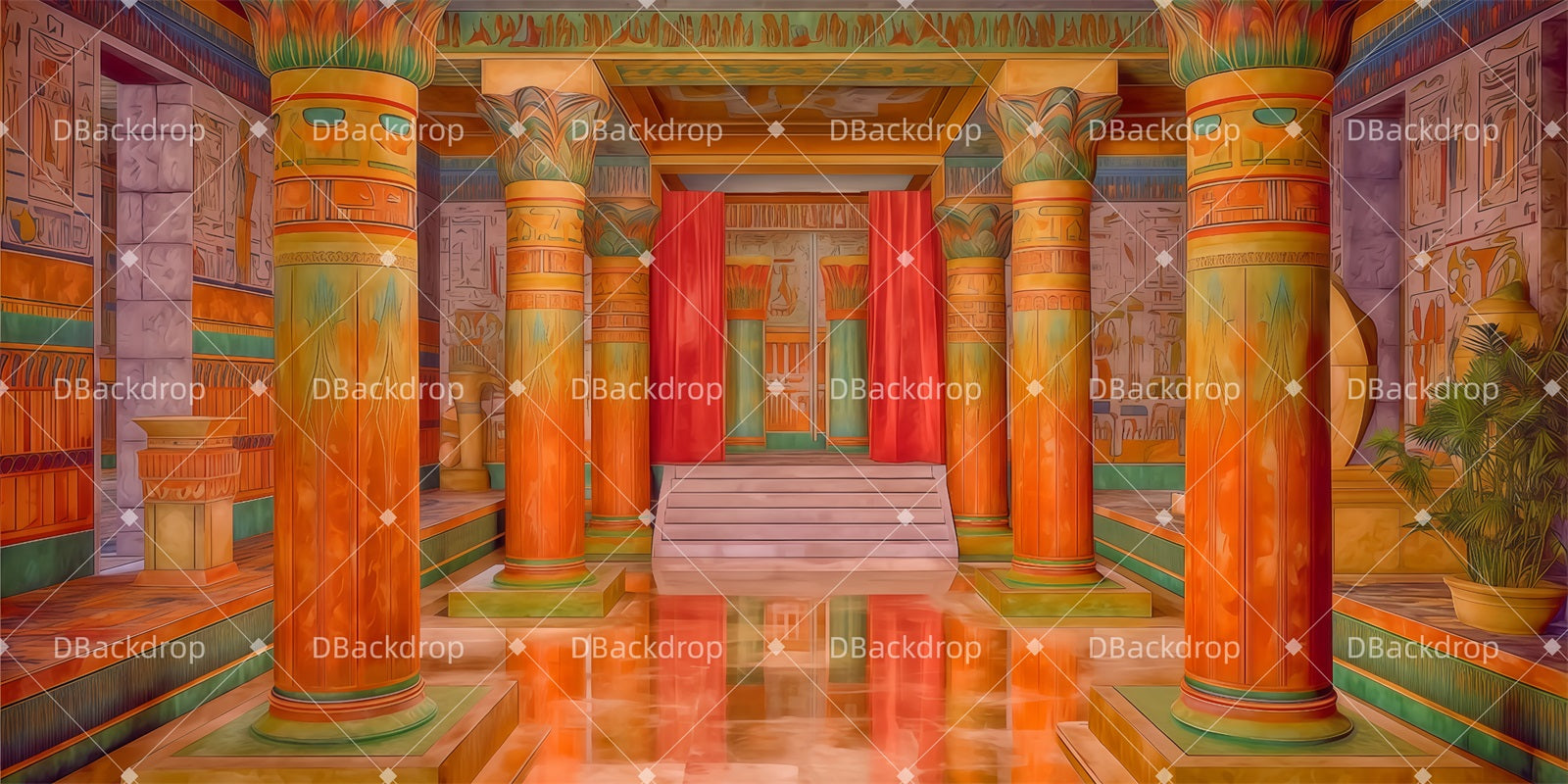 Church Stage Backdrops Pharaoh's-Palace Theater Backdrop TWW510-T4