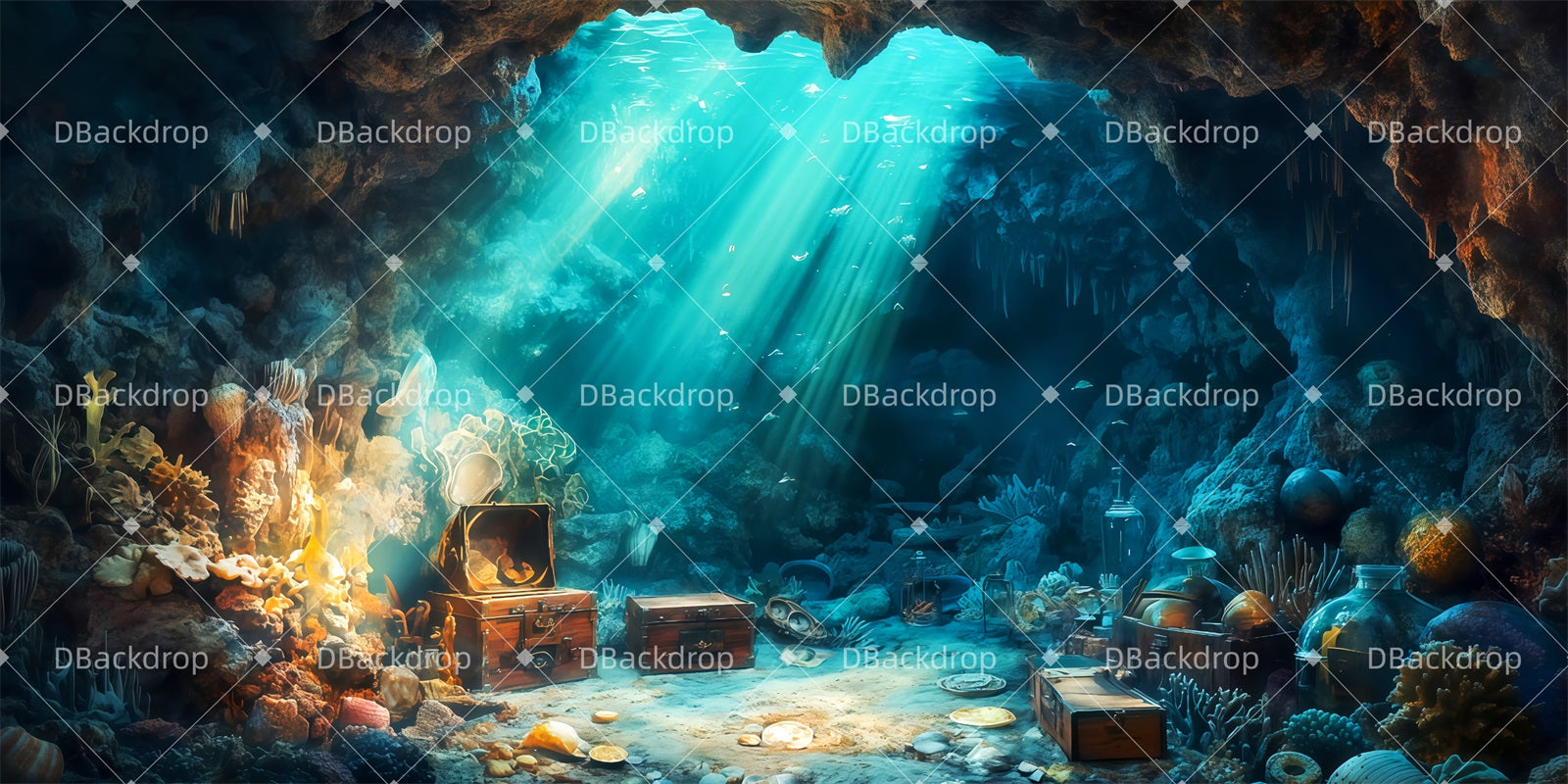 Performance Backdrops Ariel’s Grotto School Play Backdrop TWW511-T112