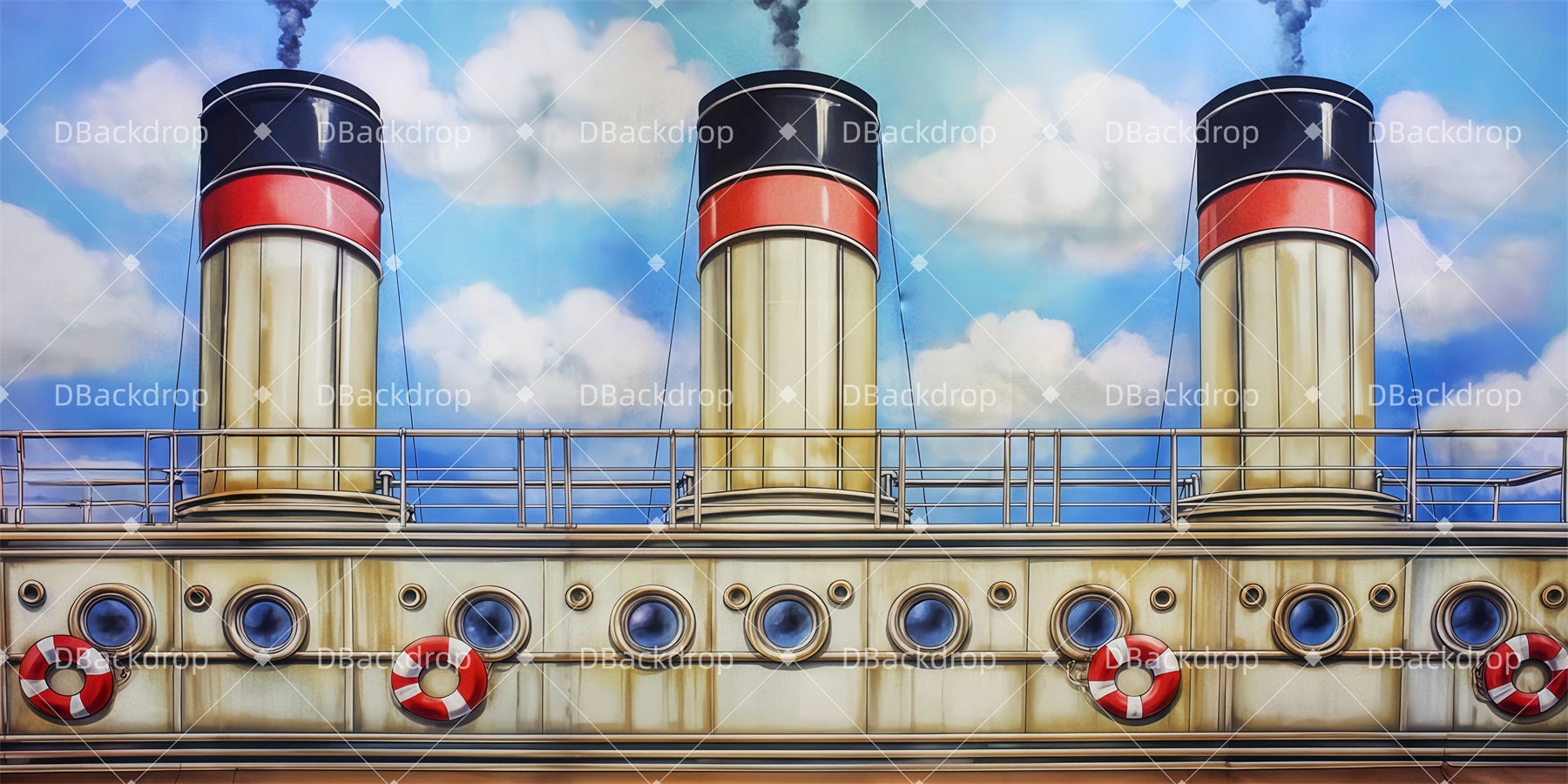 Performance Backdrop Final Deck Celebration Theater Backdrop TWW511-T23