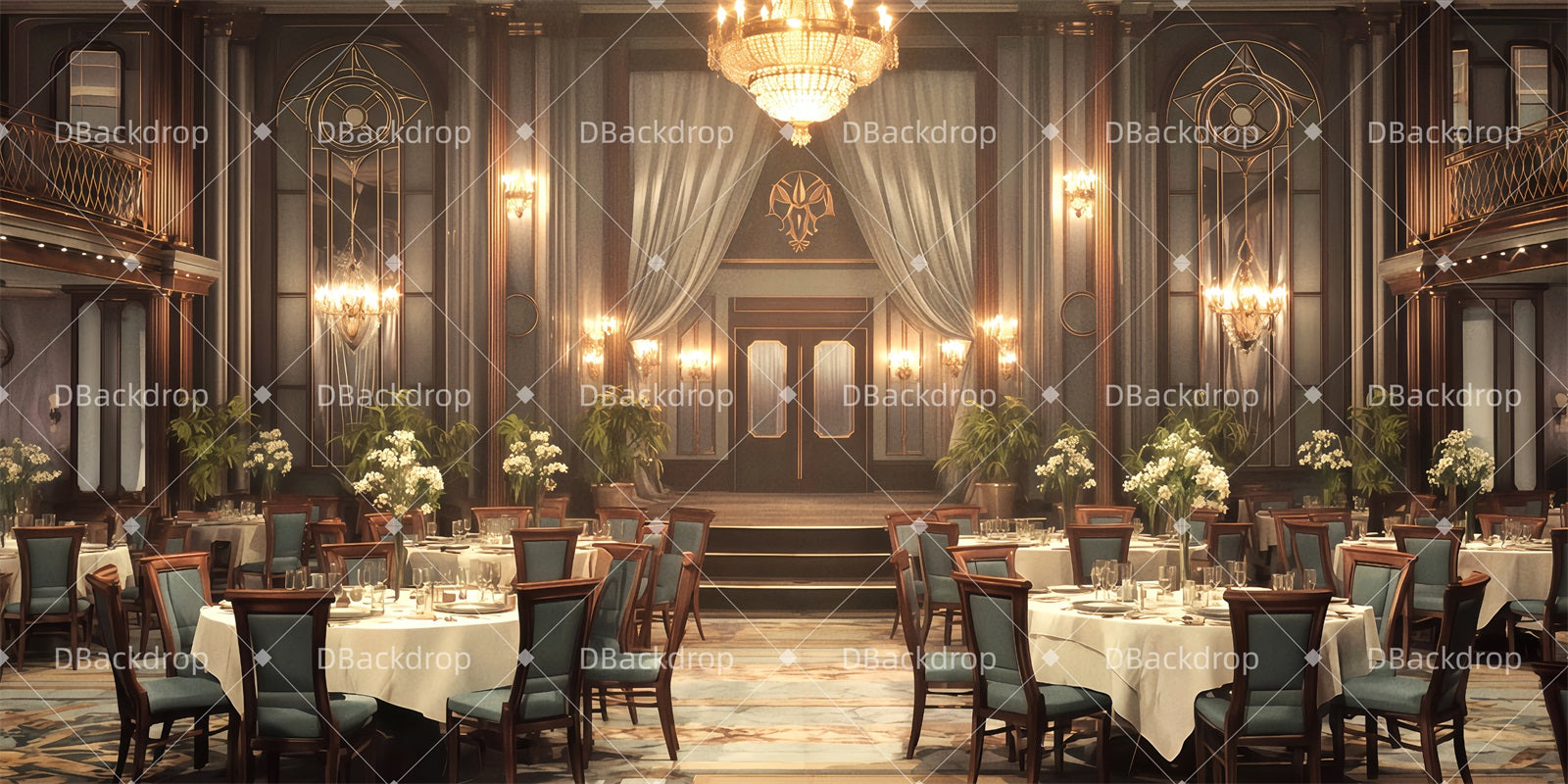 Movie Theater Backdrop The Dining Room Performance Backdrop TWW511-T24