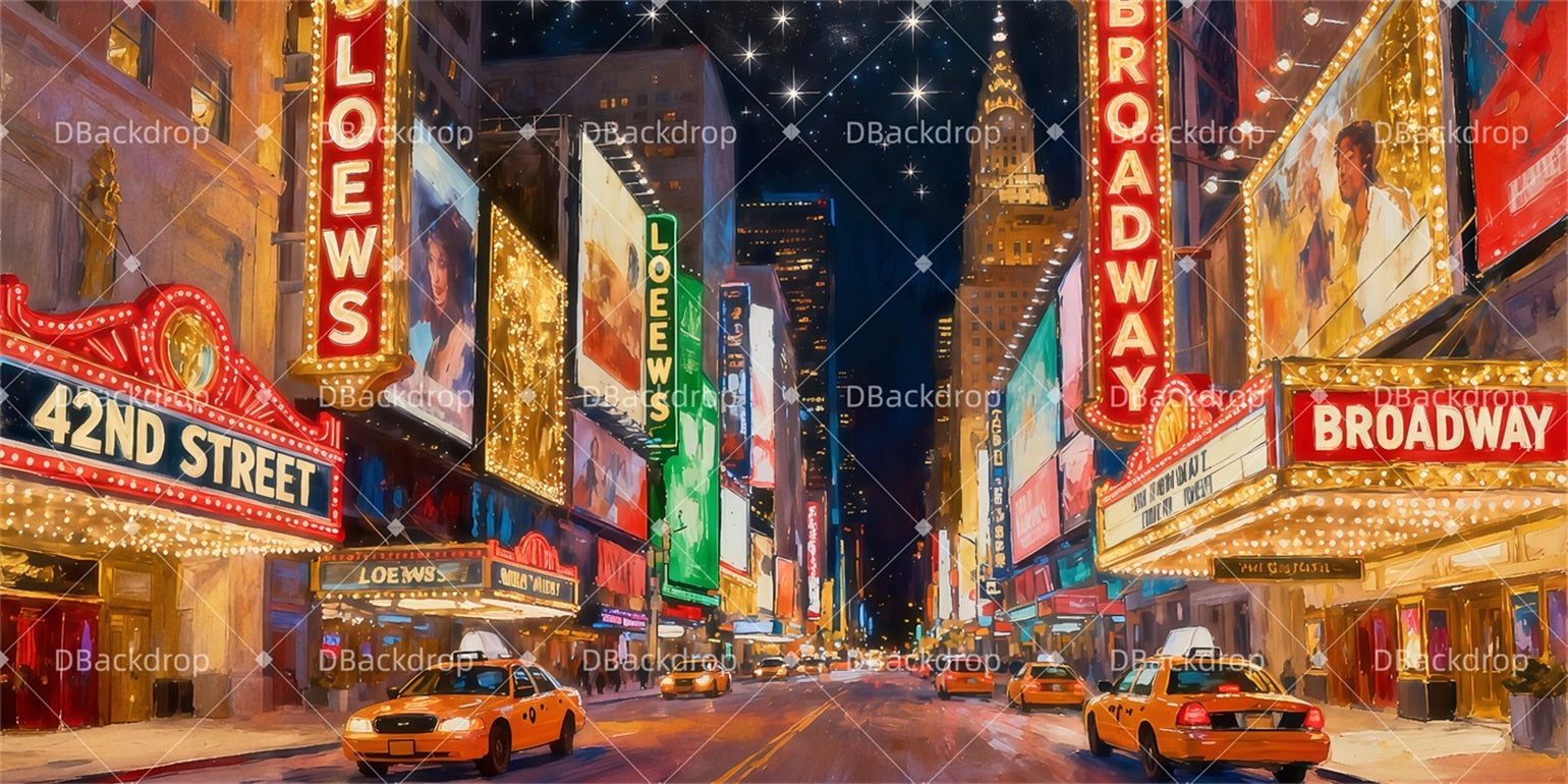 Broadway Stage Backdrop 42nd Street Finale Theater Backdrop TWW511-T5