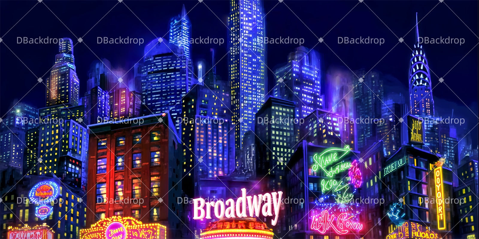 Broadway Stage Backdrop Lullaby of Broadway Theater Backdrops TWW511-T7