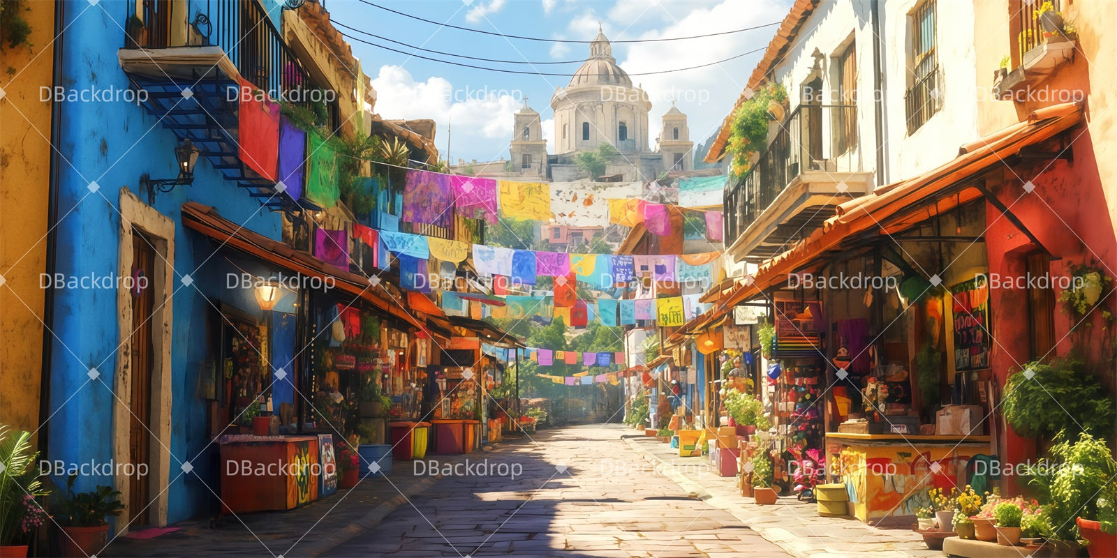 Professional Stage Backdrops The Barrio Theater Backdrops For Sale TWW511-T86