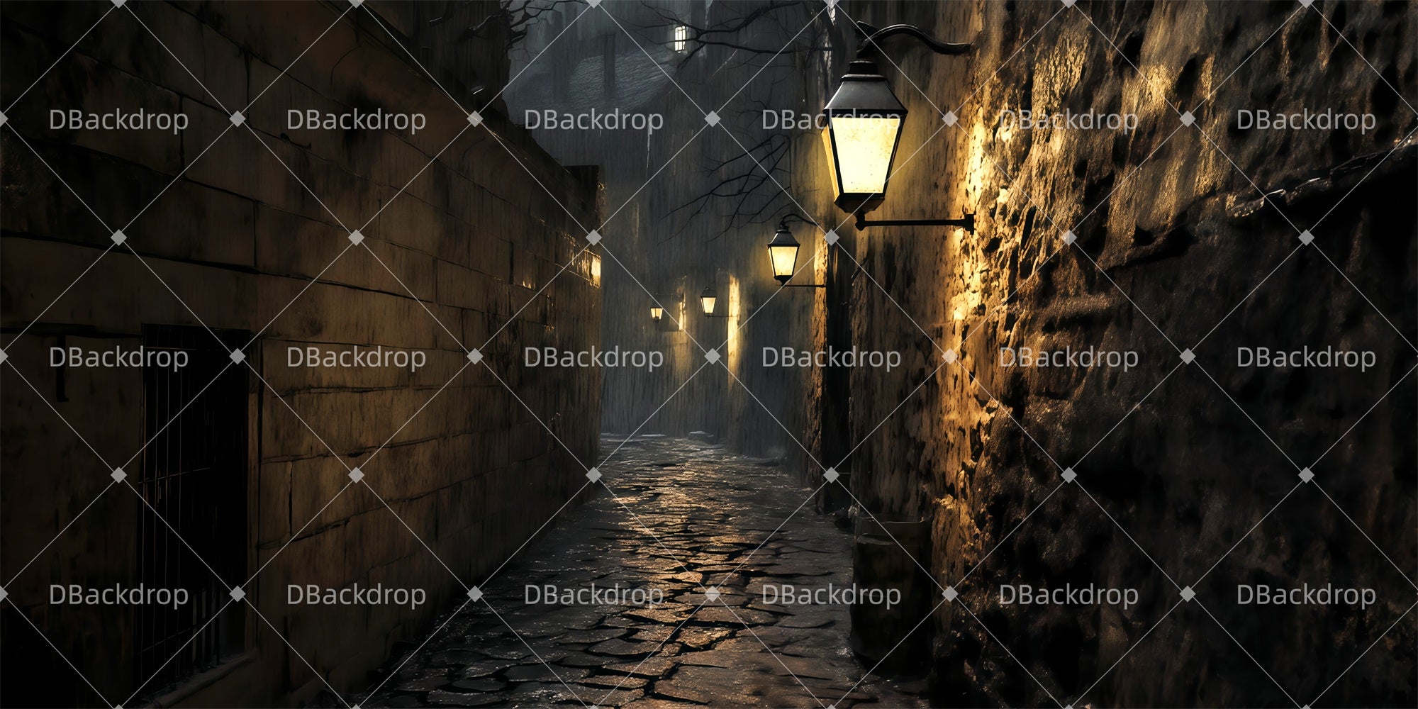 Theater Stage Backdrop Valjean's Escape Stage Backdrop Ideas TWW511-T99