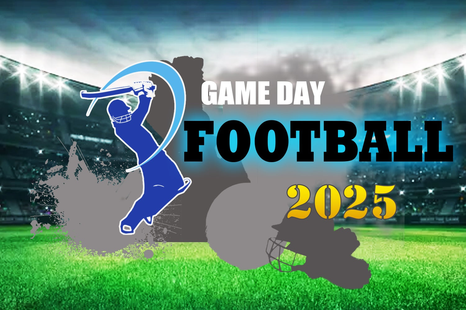 Football Photo Backdrop Stadium Night Sports Photo Backdrop TWW6-17