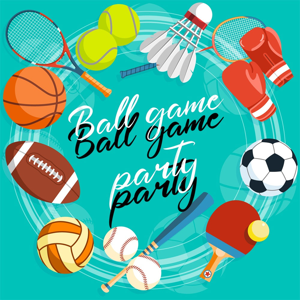 Sports Photo Backdrop Cartoon Sports Event Backdrop TWW6-21