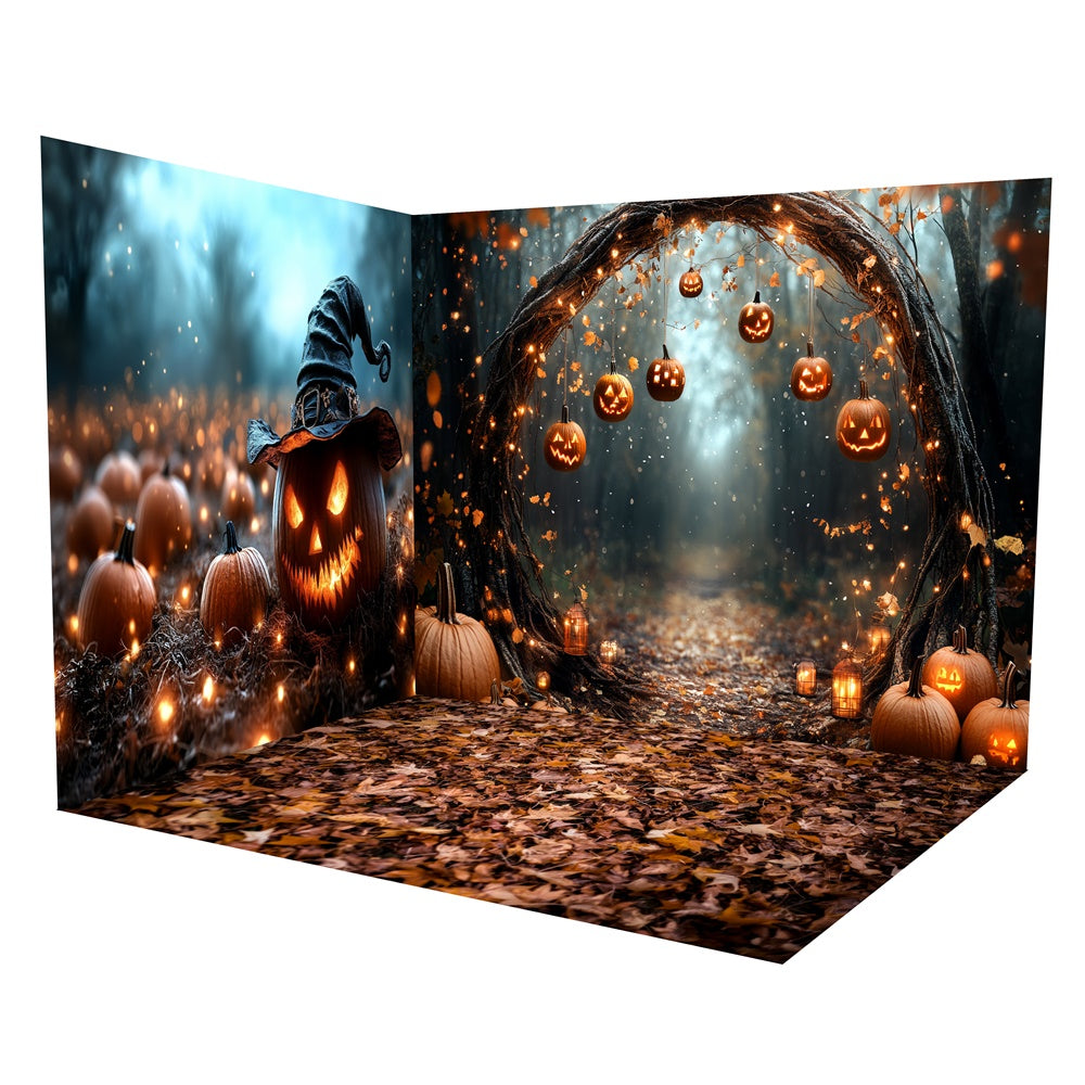 Halloween Backdrop Ideas Enchanted Pumpkin Grove Backdrop Room Set TWW6-46