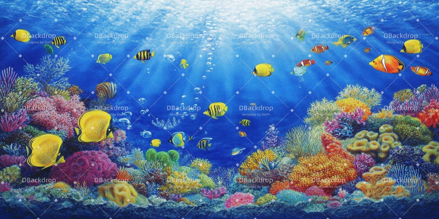 Large Stage Backdrops Undersea World Theater Stage Backdrop CSH59-T64