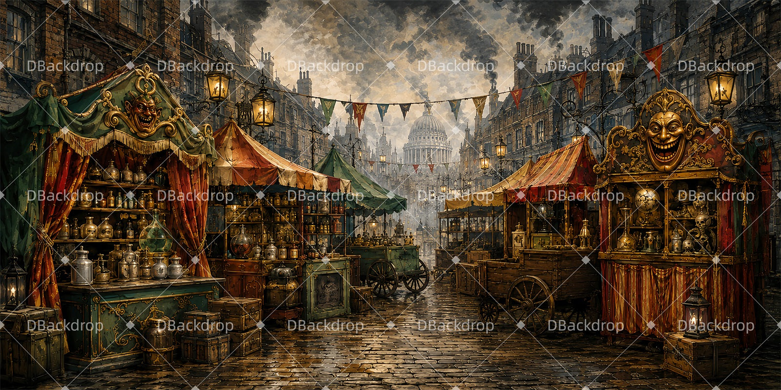 Professional Stage Backdrops Vintage Curio Theater Backdrop ZTT66-T103
