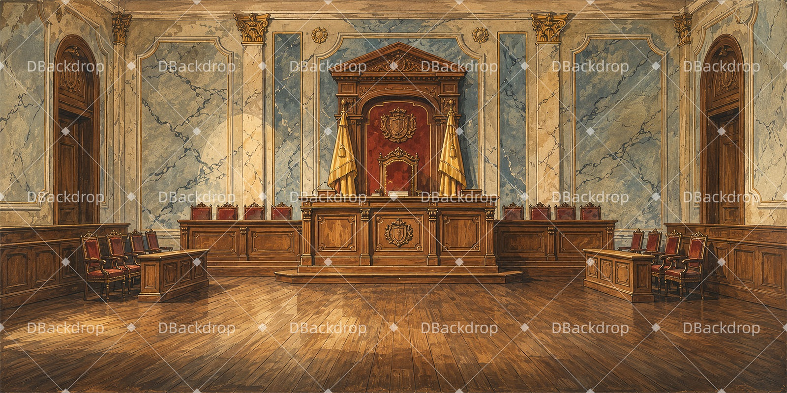 Theater Backdrop Senate Hall Stage Backdrops For Sale ZTT66-T142