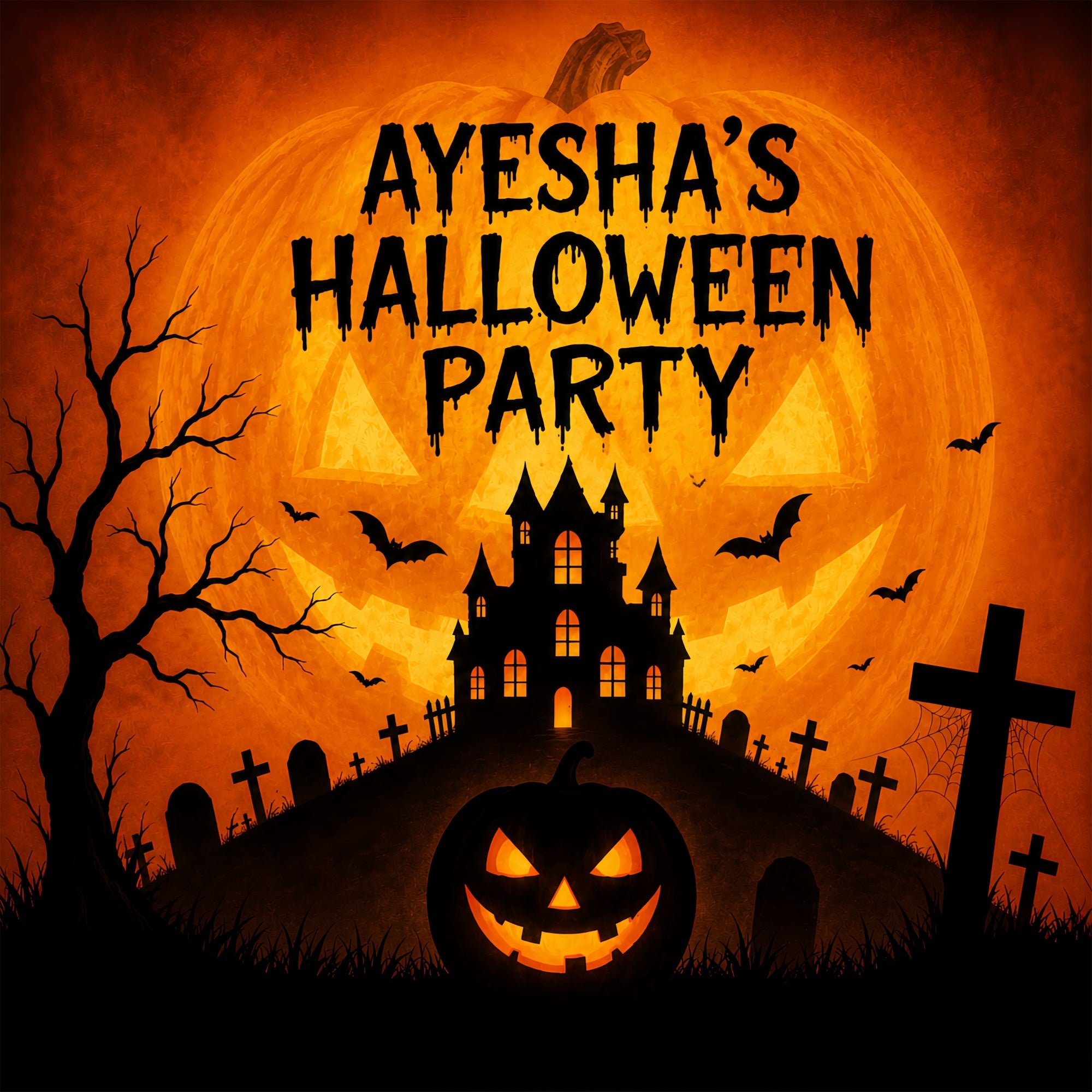 Halloween Party Backdrop Ideas Haunted Castle Pumpkin Graveyard Halloween Scary Backdrops ZTT67-8