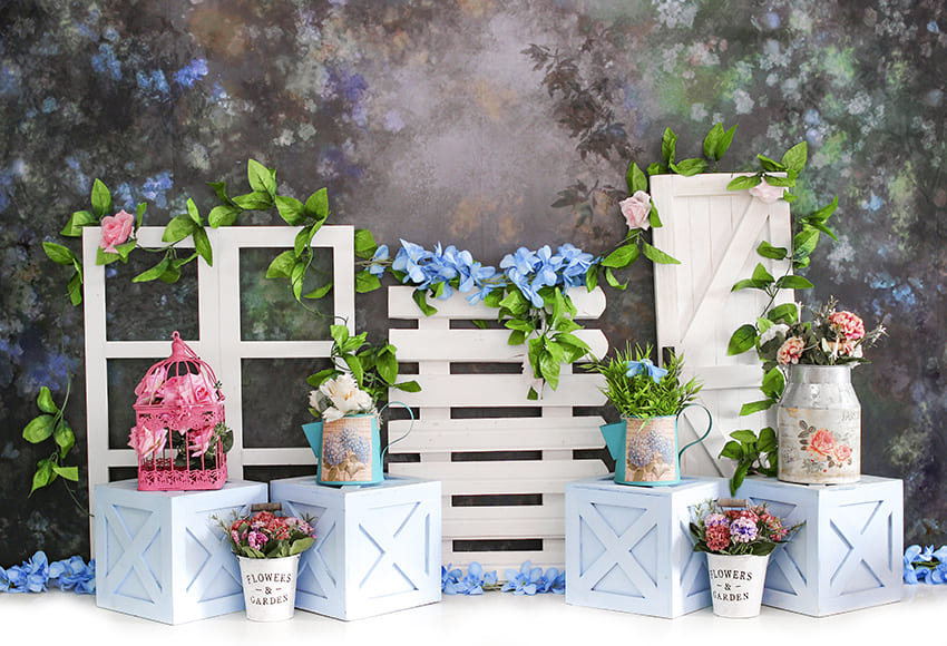 Floral Garden Spring Photography Backdrop
