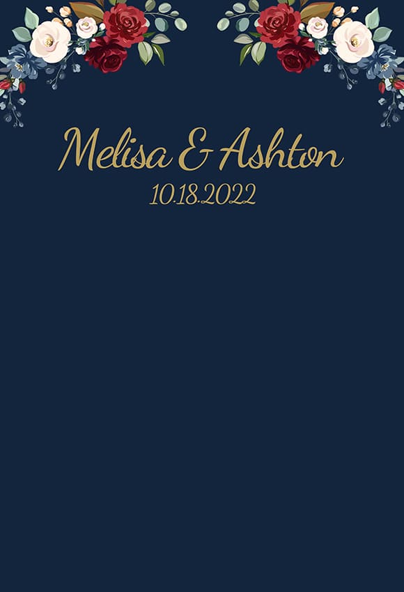 Wedding Engagement Ceremony Custom Backdrop D745