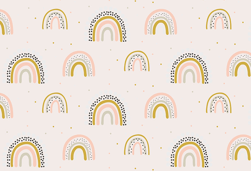 Boho Repeating Children Photo Studio Backdrop