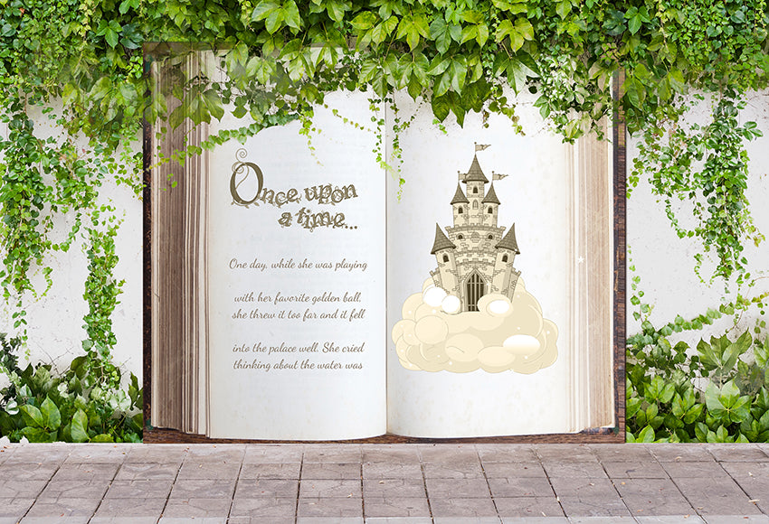 Story Book Fairytale  Back to School Theme Backdrops