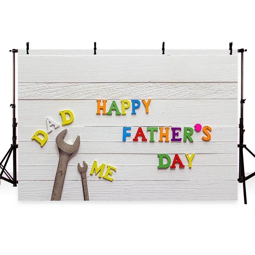 Father's Day White Wood Background for Photography