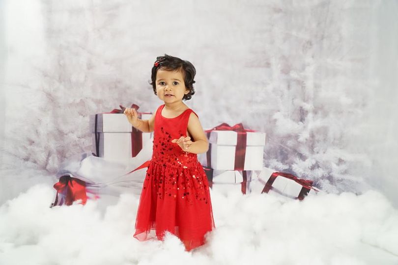 Christmas Tree Snow Gifts Photography Background KAT-38