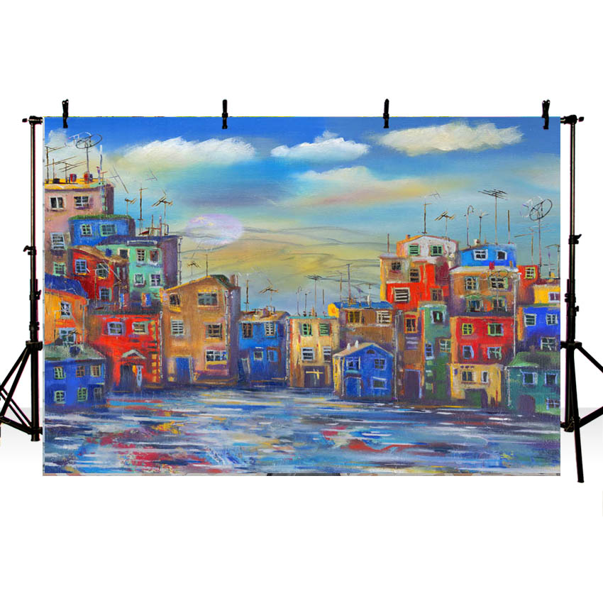 Beautiful Architectural Landscape Baby Backdrop for Photography NB-350