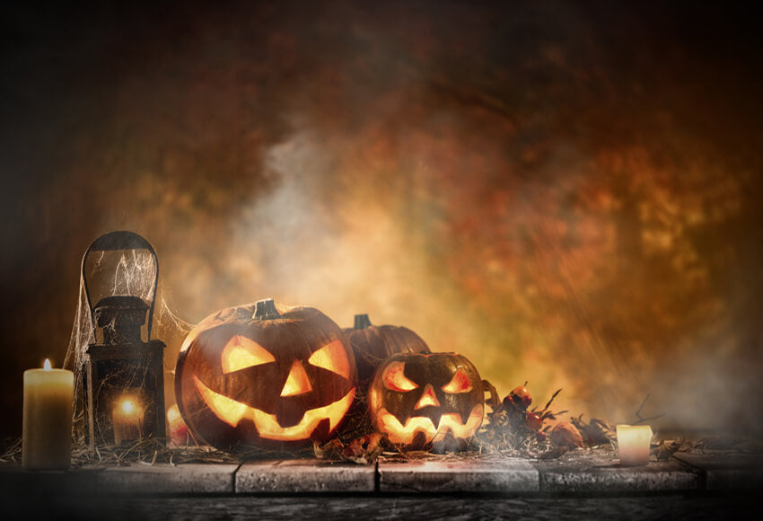 Halloween Spooky Wooden Planks for Photo Shoot