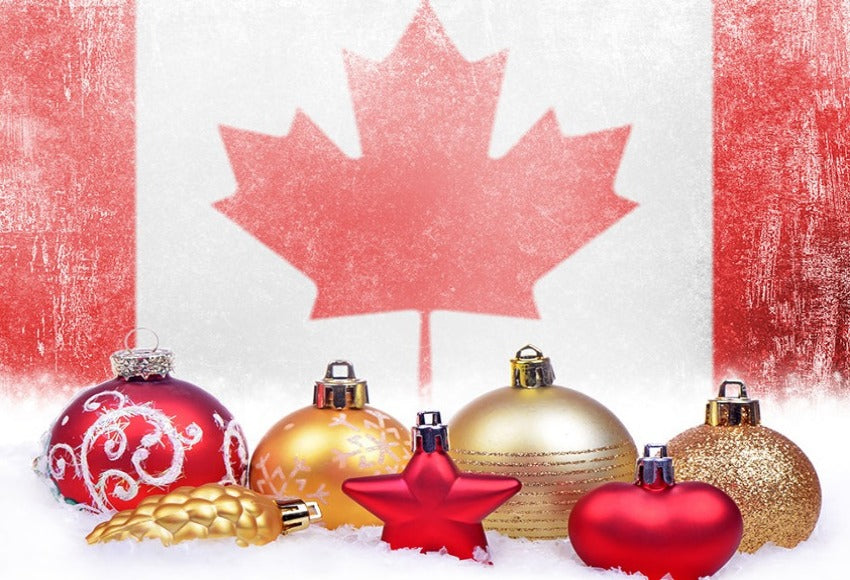 Canada Day Christmas Banner for Photo Shoot