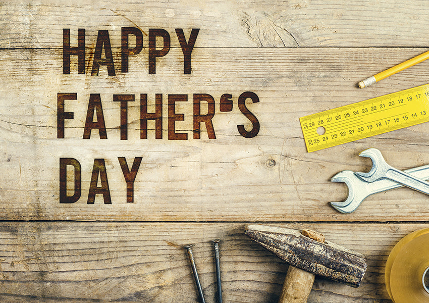 Happy Father's Day Tools Wood Photography Background SH619
