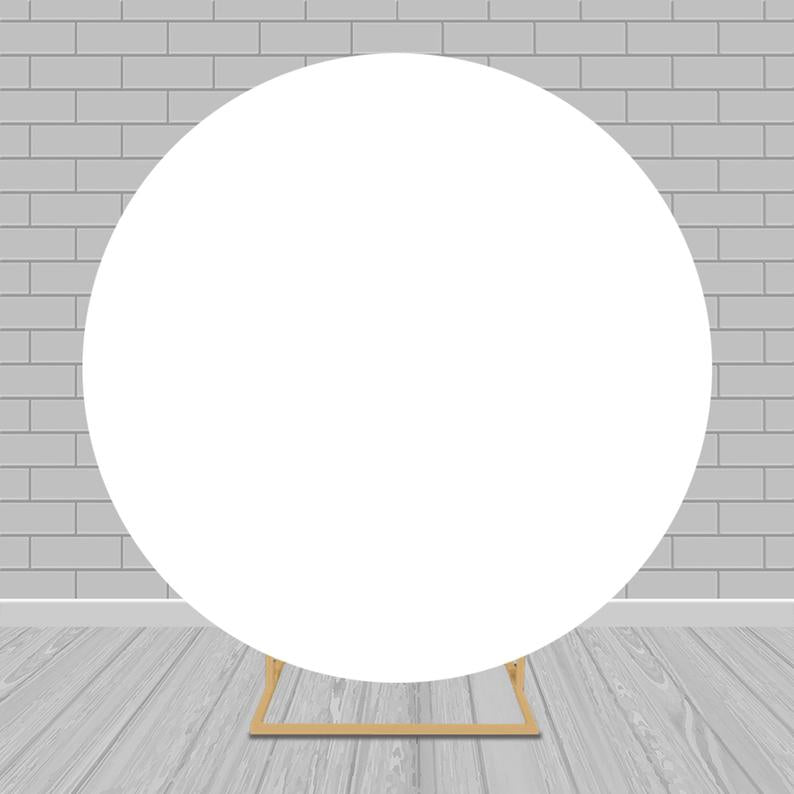 Custom Round Solid Colors Fabric Backdrop for Photo Shoot