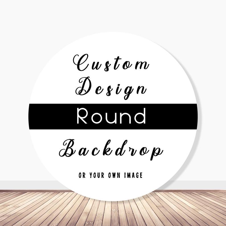 Custom Round Solid Colors Fabric Backdrop for Photo Shoot