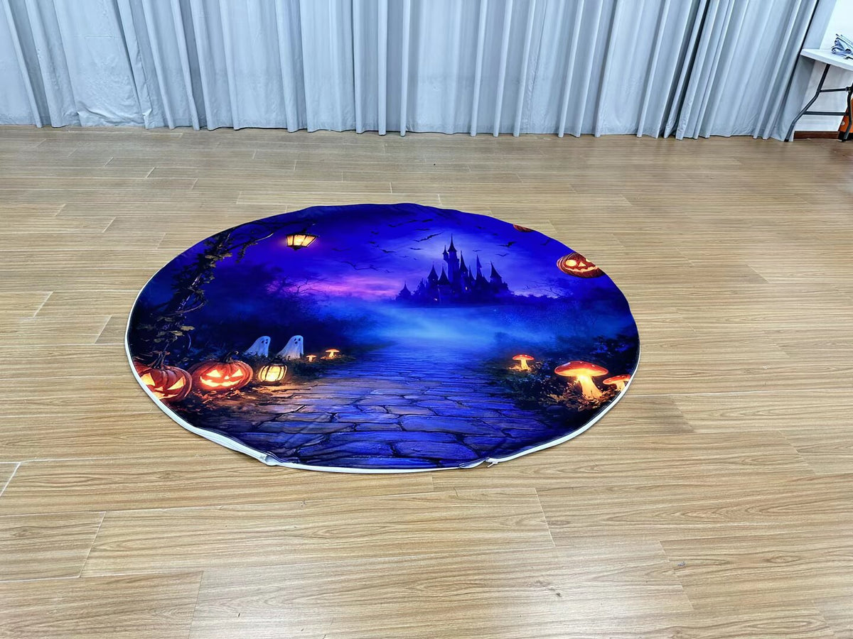 Custom Round Repeating Logo Photography Banner