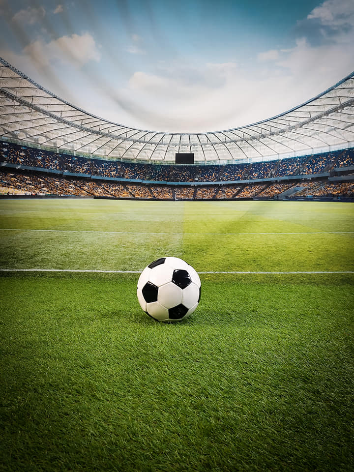 Soccer Field Green Grass Sports Photography Backdrop M062